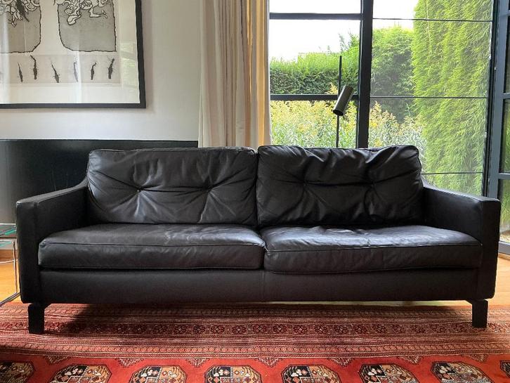 Salon Aspe leder Elite 8205 van Durlet, Huis en Inrichting, Zetels | Zetels, Gebruikt, Rechte bank, Vierpersoons of meer, Leer