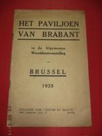 BRUSSEL: Wereldtentoonstelling 1935: ''Paviljoen Brabant''., Ophalen of Verzenden, Gelezen, Architectuur algemeen