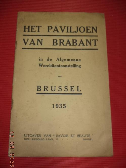 BRUSSEL: Wereldtentoonstelling 1935: ''Paviljoen Brabant''., Boeken, Kunst en Cultuur | Architectuur, Gelezen, Architectuur algemeen