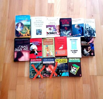 13 boeken, verschillende auteurs, te koop in batches of per  beschikbaar voor biedingen