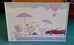 Vintage lithografie Gloria Eriksen SINGLE'S POND, Antiek en Kunst, Ophalen