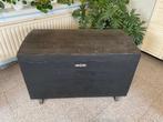 Antieke zwarte houten kist, Ophalen, Minder dan 50 cm, Gebruikt, 50 tot 100 cm