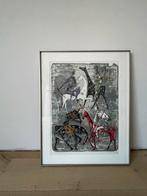 Lithografie Remy Cornelissen uit 1972, Antiek en Kunst, Ophalen
