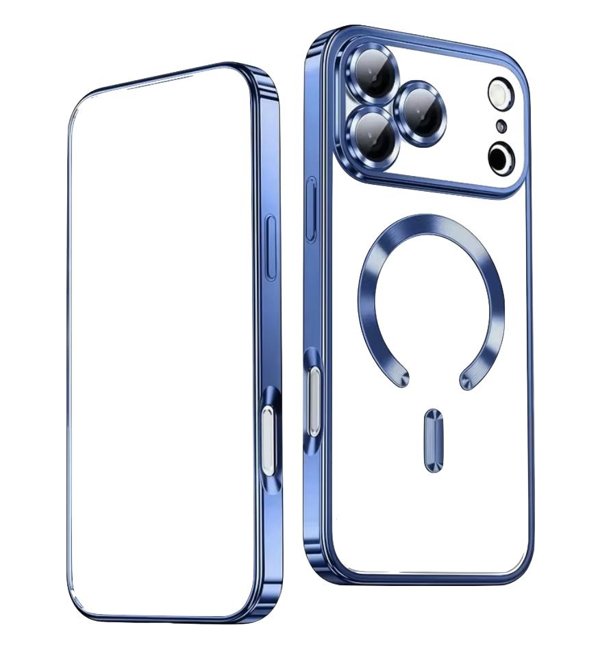 Cover tendance plexy léger DECORATIF pour 17 Max Pro "blue", Telecommunicatie, Mobiele telefoons | Hoesjes en Screenprotectors | Apple iPhone