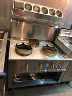 2x 3 pits gas wok fornuis RVS, Ophalen, Gebruikt, Fornuis, Frituur en Grillen