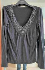 blouse tunique haut pull léger coton en V noir manche L  38, Vêtements | Femmes, Comme neuf, Taille 36 (S), Noir, Enlèvement ou Envoi