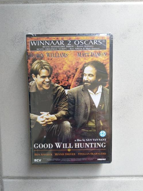 VHS Videofilm 'Good will hunting', Cd's en Dvd's, VHS | Film, Nieuw in verpakking, Drama, Vanaf 12 jaar, Ophalen of Verzenden