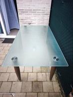 Glazen blad tafel, Ophalen of Verzenden