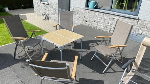 Tuinstoelen inox en aluminium (zeer degelijke kwaliteit), Jardin & Terrasse, Chaises de jardin, Neuf, Inox, Pliant, Ajustable