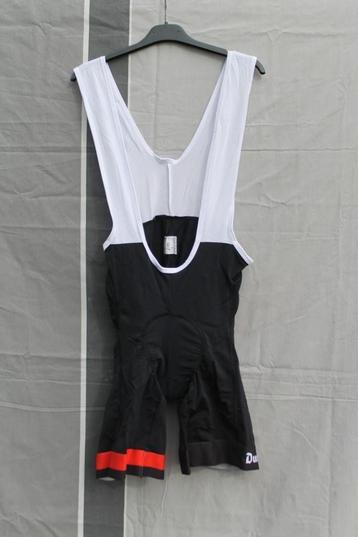 Korte Fietsbroek Met Bretels - Heren - Zwart, Rood Duvel - M beschikbaar voor biedingen