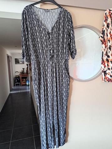 Jumpsuit zwart/wit, mt 46 beschikbaar voor biedingen