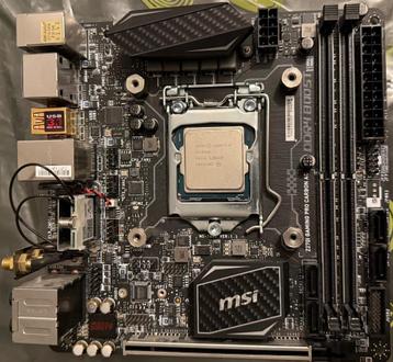 MSI Z270I Gaming Pro Carbon + i5-6500 + 32GB RAM (met PSU) beschikbaar voor biedingen