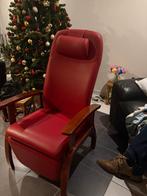 Senioren Haelvoet zetel, Huis en Inrichting, Ophalen, Minder dan 75 cm, Leer, Zo goed als nieuw