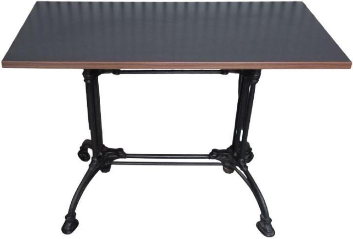 gietijzeren grote terrastafel met formica tafelblad., Tuin en Terras, Tuintafels, Zo goed als nieuw, Rechthoekig, Metaal, Ophalen