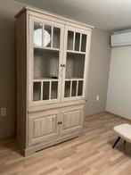 Landelijke vritrine kast met Led, Huis en Inrichting, Kasten | Buffetkasten, Ophalen, Zo goed als nieuw