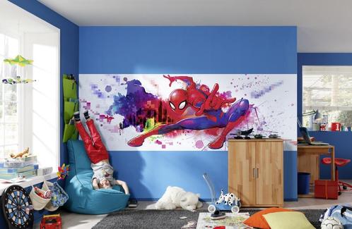 Spiderman Behang Graffiti - 368x127 cm - Marvel, Kinderen en Baby's, Kinderkamer | Inrichting en Decoratie, Nieuw, Wanddecoratie