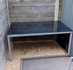 Tuintafel met 4 stoelen, Tuin en Terras, Ophalen, Gebruikt, Rechthoekig, Aluminium