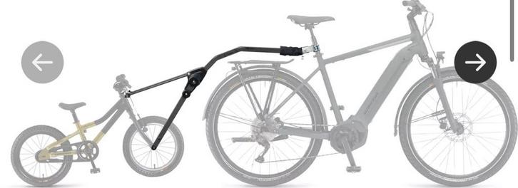 Tandem baar, fiets baar, trek baar, follow me fiets, Fietsen en Brommers, Fietsaccessoires | Aanhangwagens en Karren, Gebruikt