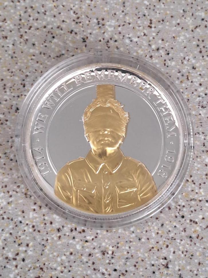 Herdenking WO I 2018 Doodgeschoten Proof, Verzamelen, Militaria | Algemeen, Ophalen of Verzenden