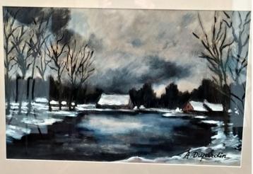 aquarelle signée Dujardin, Enlèvement