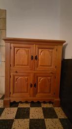 Meuble bar en Chêne clair massif, Maison & Meubles, Enlèvement, Chêne