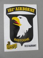 sticker 101st Airborne Bastogne Restaurant Borges, Verzamelen, Militaria | Algemeen, Overige soorten, Overige typen, Ophalen of Verzenden
