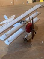 Driedekker Red Baron vliegtuigmaquette 47cm span AP203T, Ophalen, Zo goed als nieuw, Vliegtuig