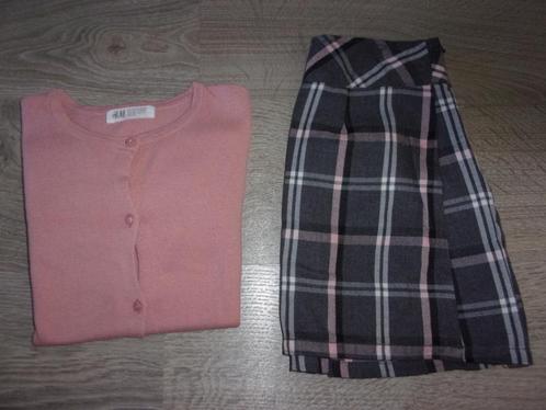 Mooi rokje met bijhorend giletje. Maat 134-140. (NIEUWSTAAT), Kinderen en Baby's, Kinderkleding | Maat 134, Nieuw, Meisje, Setje