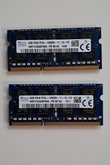 16 GB RAM geheugen voor laptop, Informatique & Logiciels, Mémoire RAM, DDR3, Enlèvement, Utilisé, Laptop