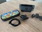 Nintendo switch console met hoesje, Games en Spelcomputers, Ophalen, Zo goed als nieuw, Met 2 controllers, Switch 2019 Upgrade