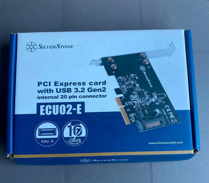 SilverStone PCI Express USB 3.2 Gen2 kaart (nieuw), Computers en Software, Overige Computers en Software, Nieuw, Ophalen