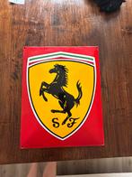 FERRARI geëmailleerd porseleinen metalen reclbord 40 x 50 cm, Ophalen of Verzenden, Zo goed als nieuw, Reclamebord