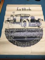 Ancienne Affiche Peugeot "La 18 cv" / Collector vintage, Ophalen, Gebruikt, Overige typen