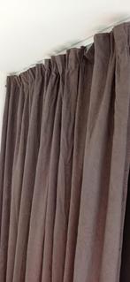 2   tentures.  de 120  /2m74  lin coton gris foncé, Enlèvement, Utilisé, Gris, Contemporain chic