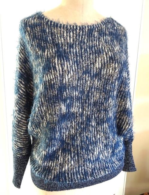 Truitje Lola Liza, met glinsterdraad. Maat 44, Kleding | Dames, Truien en Vesten, Gedragen, Maat 42/44 (L), Blauw, Ophalen of Verzenden