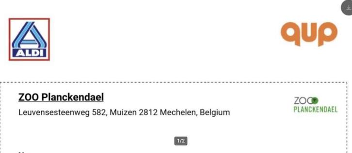 Lot de 3 places Zoo Planckendael le mercredi 17/12/25, Tickets en Kaartjes, Recreatie | Dierentuinen, Drie personen of meer, Ticket of Toegangskaart
