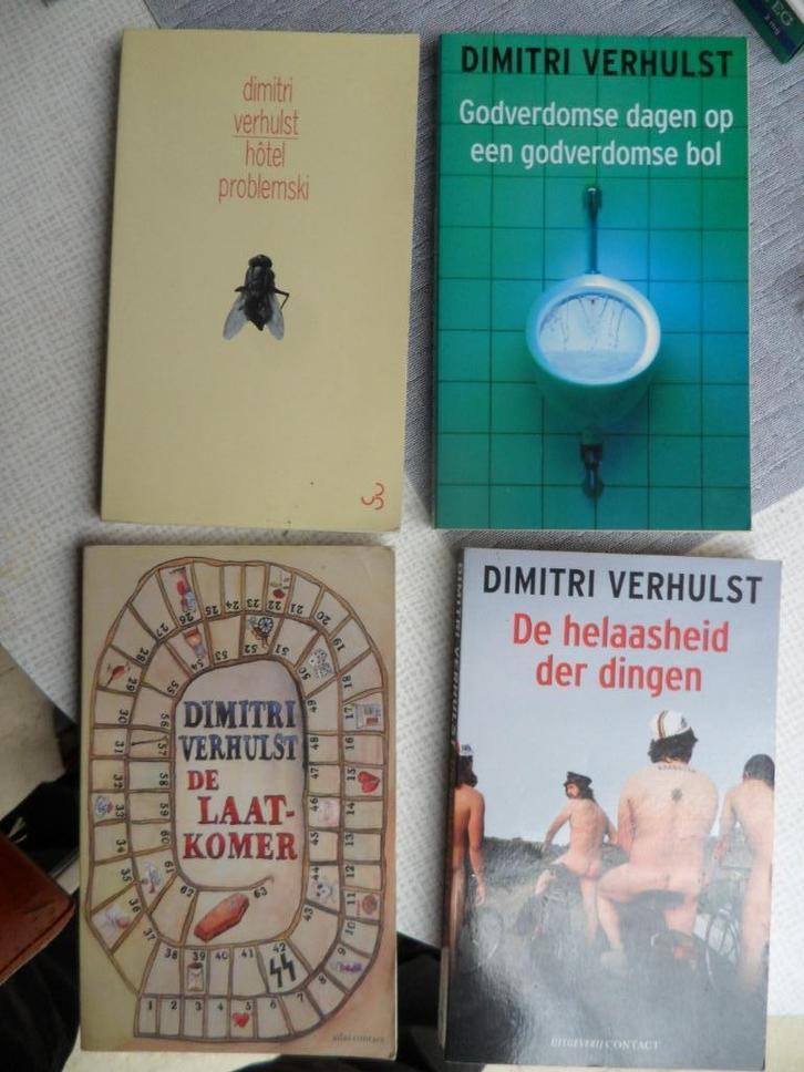 keuze uit 4 boeken dimitri verhulst, Boeken, Literatuur, Ophalen of Verzenden