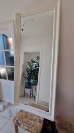 Grand miroir blanc moderne, Utilisé, Rectangulaire, 75 à 100 cm, 150 à 200 cm