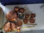 KOPEREN POTJES EN PANNEN : 13 STUKS, Antiek en Kunst, Ophalen, Koper