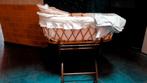 rieten babywiegje met onderstel, Ophalen