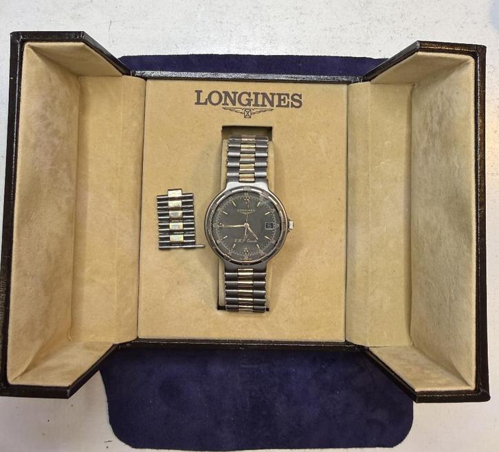 Longines Conquest Titanium VHP avec coffret d'origine., Handtassen en Accessoires, Horloges | Heren, Gebruikt, Polshorloge, Ophalen of Verzenden