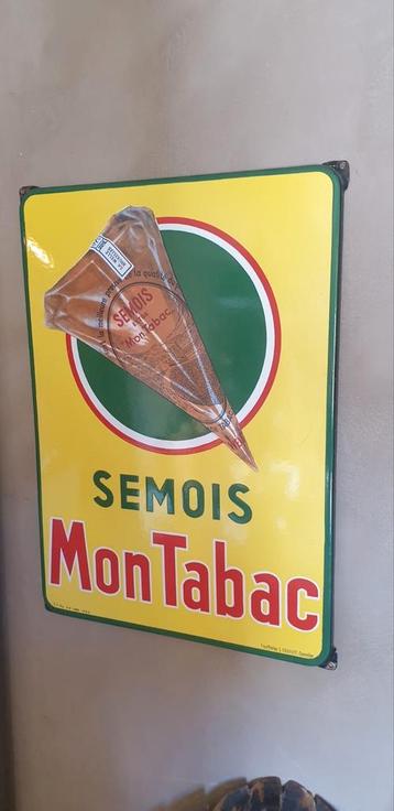 Quasi mint plaque emaillee tabac semois, Enlèvement, Comme neuf