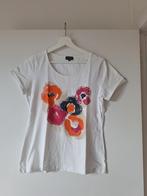 Witte T-shirt met bloemen Terre Bleue (maat 42), Terre Bleue, Wit, Maat 42/44 (L), Ophalen of Verzenden