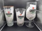 3 verres Heineken, Collections, Comme neuf, Heineken, Enlèvement ou Envoi, Verre ou Verres