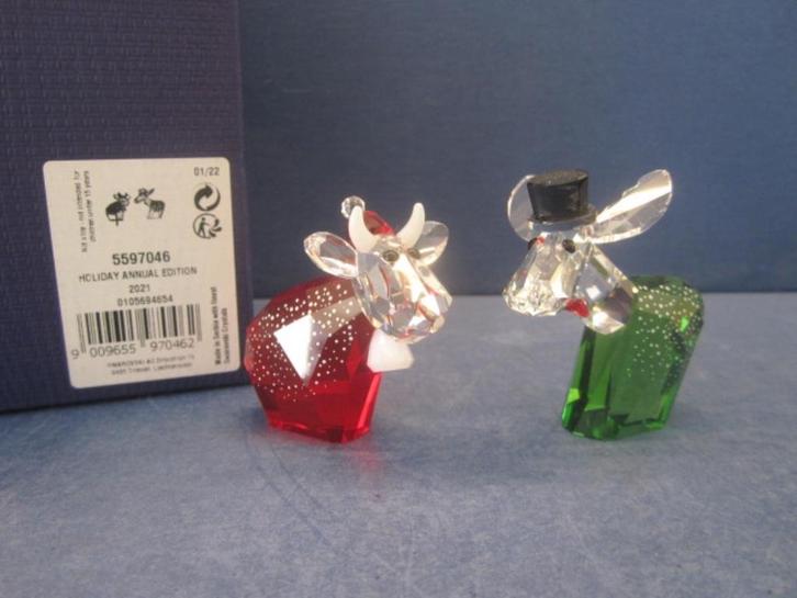 Swarovski Mo en Ricci Kerst Limited Editie 2021, Verzamelen, Swarovski, Nieuw, Figuurtje, Ophalen of Verzenden