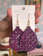 Boucles d'oreilles violettes, Enlèvement ou Envoi, Violet, Neuf