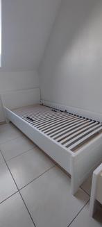 2 x eenpersoonsbed, Ophalen, 90 cm, Eenpersoons, Wit