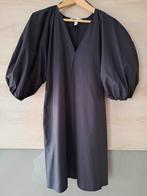 Zwarte jurk met pofmouwen M, Maat 38/40 (M), H&M, Zwart, Ophalen of Verzenden