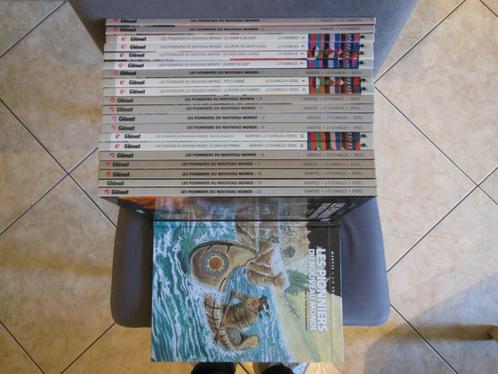 Lot BD Les pionniers du nouveau monde 1 à 21, Boeken, Stripverhalen, Gelezen, Complete serie of reeks, Ophalen of Verzenden
