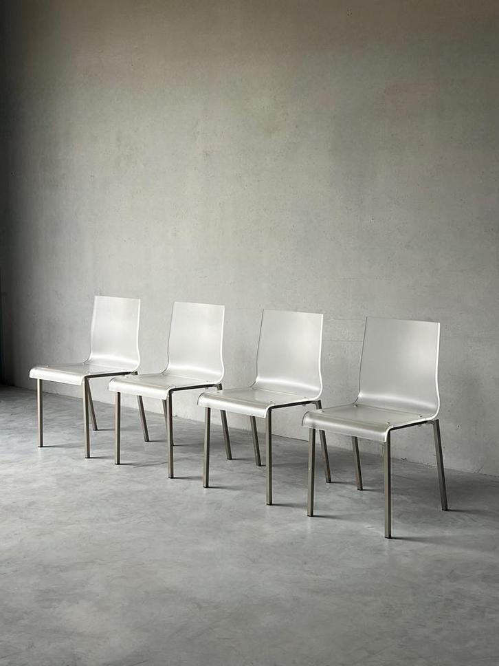 Set of 4 vintage transparant stoelen, Huis en Inrichting, Stoelen, Zo goed als nieuw, Ophalen